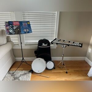 Pearl Xylophone, Snare Drum, Practice Pad Set